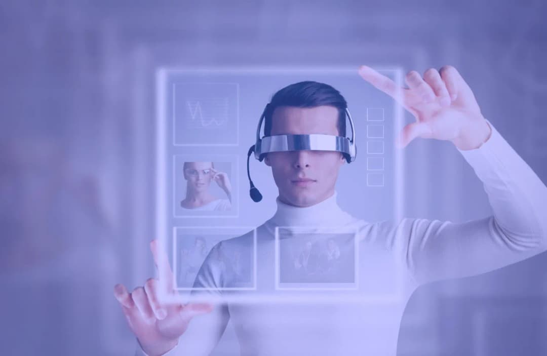 man assessing ai results on screen