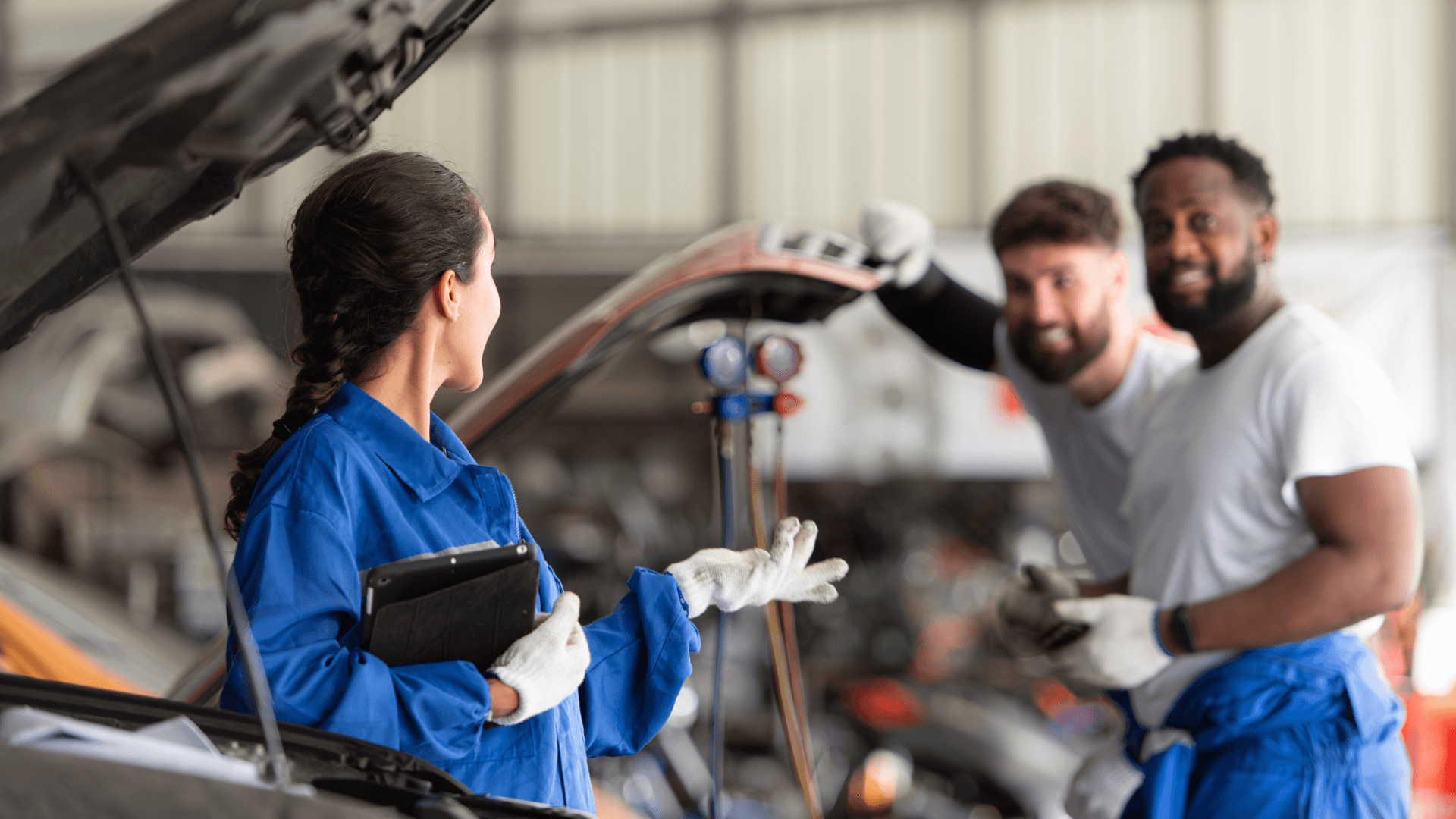 garage workers