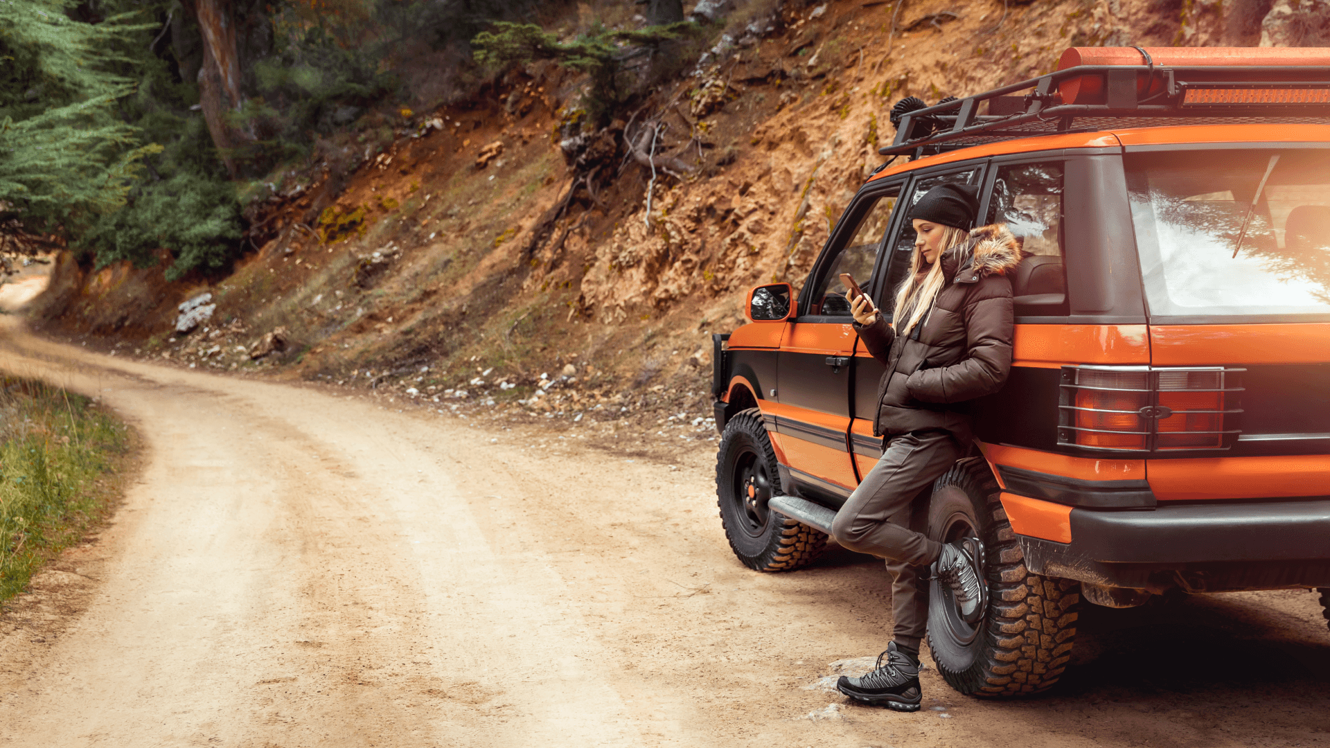girl off-road